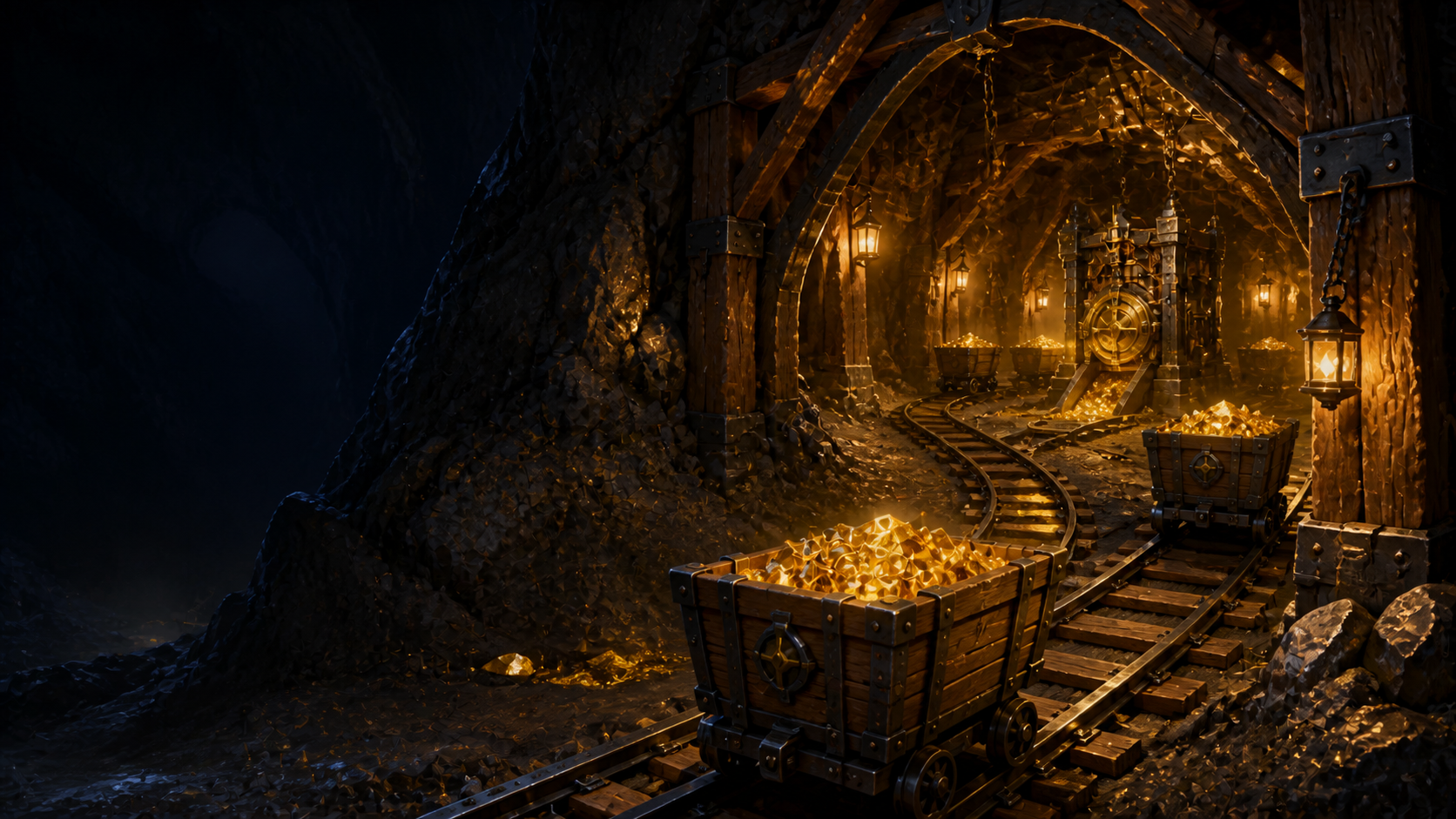 Goldmine im Dorf